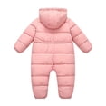 thumbnail image 6 of 6-12 Months Newborn Infant Snowsuit Toddler Winter Coat Baby Girl Clothes Warm Jacket 0 3 3 6 Month Pink, 6 of 7