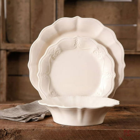 The Pioneer Woman Paige Crackle Glaze Dinnerware Set, 12 pc
