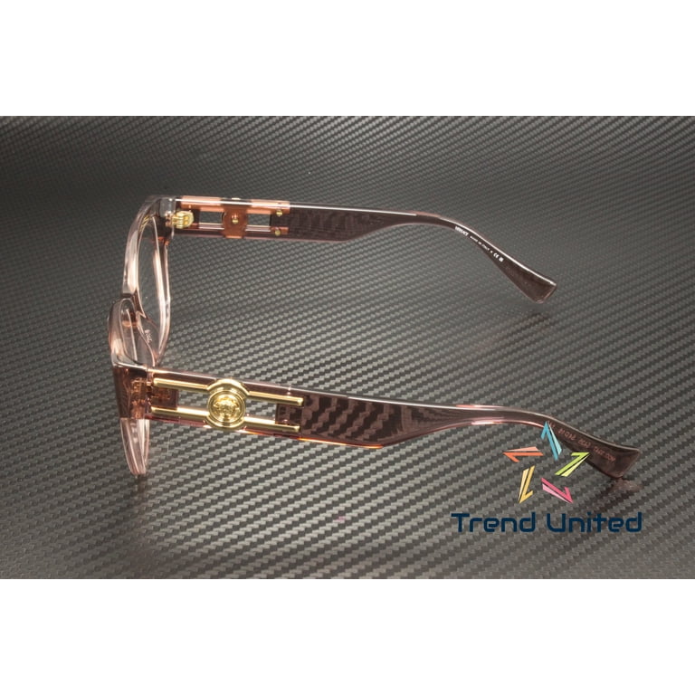 Versace ICONIC VE 3347 5435 Transparent Pink Plastic Cat-Eye Eyeglasses 52mm Versace ICONIC VE 3347 Plastic Womens Cat-Eye Eyeglasses  main image 4