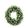 thumbnail image 2 of Farmhouse Spring Wreath 13.4 Inch - Colorful Cottage Artificial Wreath for Front Door, All Seasons Home Decor for Wall Window, Festival Party Hanging Ornament, 2 of 5