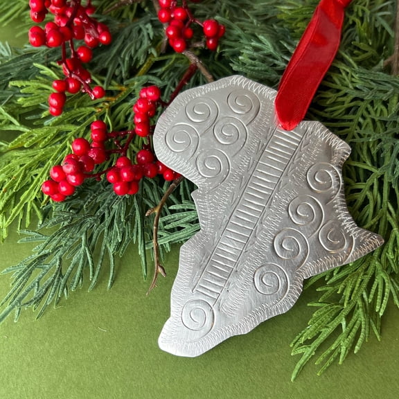 Tin Africa Christmas Ornament, Fair Trade Kenya