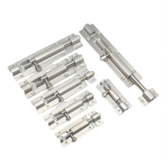 Pestillo de acero inoxidable, pestillo de seguridad para puerta, pestillo antirrobo para puerta, pestillo cuadrado para puerta y ventana, pestillo cuadrado para puerta de baño