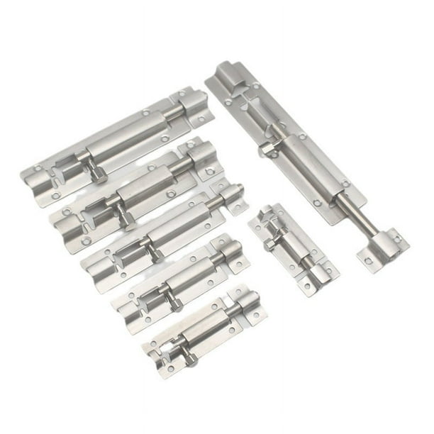 Pestillo de acero inoxidable, pestillo de seguridad para puerta, pestillo antirrobo para puerta, pestillo cuadrado para puerta y ventana, pestillo cuadrado para puerta de baño