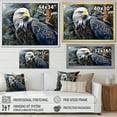 thumbnail image 4 of Designart "The Resolute Gaze Of The Bold Eagle I" Animals Eagle Floater Framed Wall Decor, 4 of 5