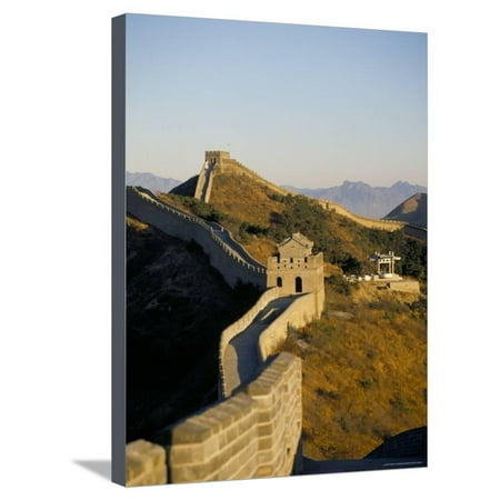 The Great Wall of China, Unesco World Heritage Site, China Stretched Canvas Print Wall Art By Adina
