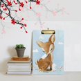 thumbnail image 5 of FMSHPON Cute Deer Bunny Clipboard Hardboard Wood Nursing Clip Board and Pull for Standard A4 Letter 13x9 inches, 5 of 5