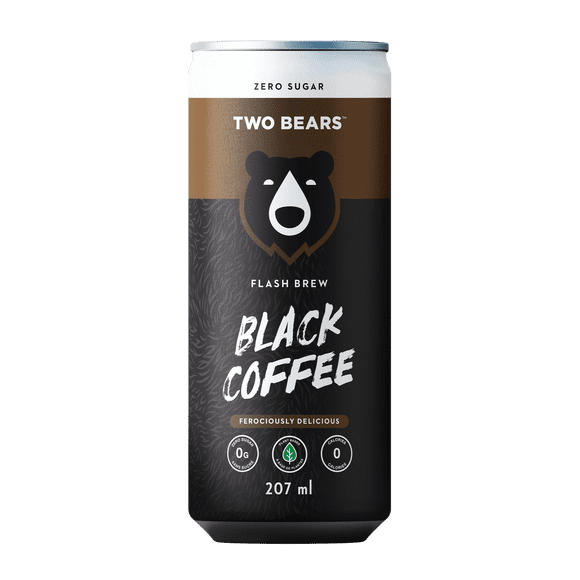 TWO BEARS black flash brew coffee, 207ml