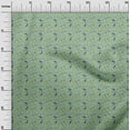 thumbnail image 3 of oneOone Tissu Popeline de Coton Vert Clair pour Robe de Plage Tissu Imprimé au Mètre 42 Pouces de Large, 3 of 4