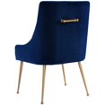 thumbnail image 3 of TOV Furniture Chaise d'Appoint en Velours de Transition 19" en Bleu Marine, 3 of 7