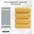 thumbnail image 2 of 4 Piece Extra Large Bath Towel 35"x70" Oversized Bath Sheet Bath Towel Set for Bathroom Ultra Soft Cozy Highly Absorbent Quick Dry Bathroom Towel for Spa Gym Hotel,Shower Towel for Daily Use,Yellow, 2 of 17