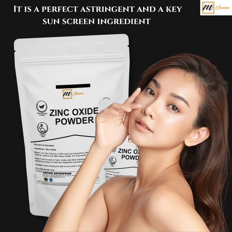 mGanna Zinc Oxide Powder, Micronized, Uncoated, 0.5 lbs