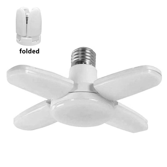 Garage Lights, LED Shop Light, Deformable Ceiling Light, 28W Mini 41 Folding Bulb with E27 Base for Workshop Basement Storage Closet Attic