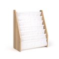 thumbnail image 3 of Humble Crew Kids Journey Supersized Book Rack Storage Bookshelf, 6 Tiers, Natural/White, 3 of 5