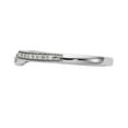 thumbnail image 3 of 14K White Gold Ring Band Wedding Diamond Round , Size 7, 3 of 7