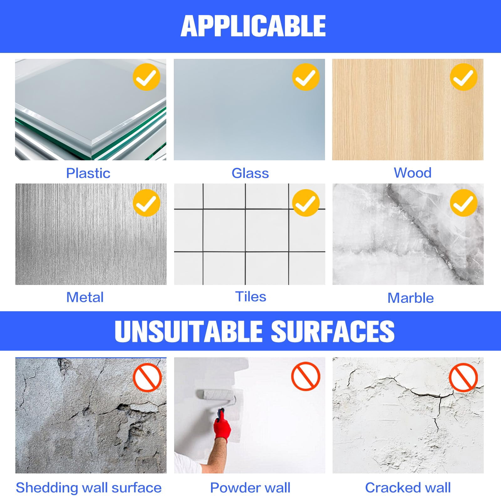 Double Sided Adhesive Pads,Heavy Duty Mounting Tape,48Pcs 3mm Eva Foam Super-Sticky Black Strong Pads Rectangle Waterproof for Walls Car Home Office