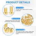 thumbnail image 2 of Uxcell 12-Pack Tornillos de Máquina de Cabeza Plana M8x30mm de Latón, Tornillos de Cabeza Cruzada Totalmente Rosca para Muebles de Latón, 2 of 7