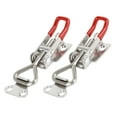 thumbnail image 1 of Unique Bargains 2pcs Stainless Steel Car Adjustable Toggle Clamp Latch Lock Hasp with Hole 100Kg 220Lbs, 1 of 4