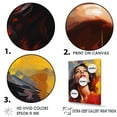thumbnail image 3 of Designart "Pop Art Portrait Of Beyonce In Burgundy" Celebrity Wall Art Prints, 3 of 7
