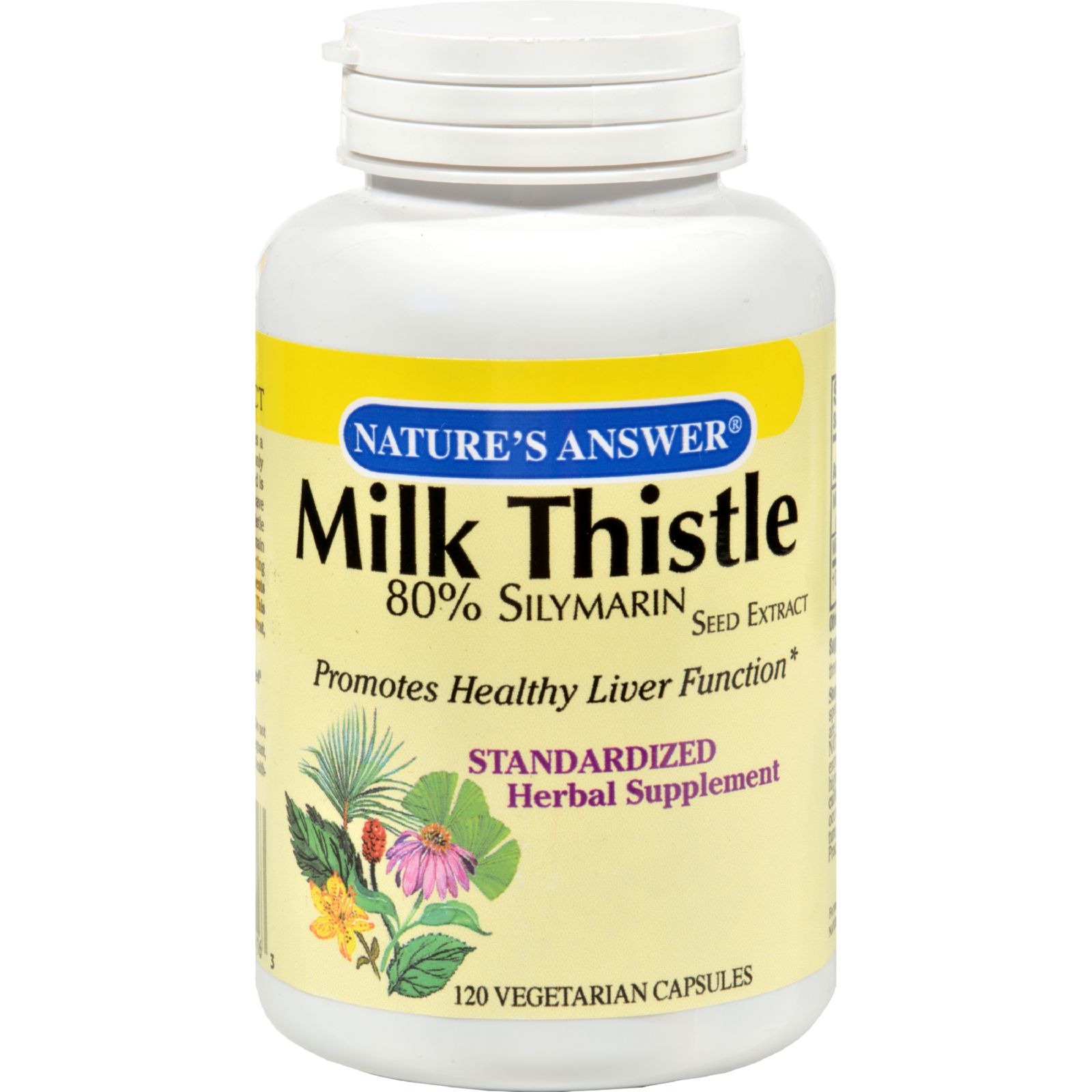 Nature's Answer Milk Thistle Seed Extract 120 Vegetarian Capsules