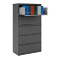 thumbnail image 6 of Hirsh Pro 36 inch Wide 5 Drawer Metal Lateral File Cabinet for Home and Office, Holds Letter, Legal and A4 Hanging Folders, Charcoal, 6 of 9