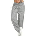 thumbnail image 3 of Guardoinrt Pantalon Ample pour Femmes, Gris Clair, 3TG, 3 of 6