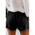 thumbnail image 3 of Shorts en Lin et Coton pour Femmes Rouille Rouge/noir/gris avec Poches, 3 of 6