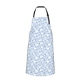 thumbnail image 2 of Bingfone Gray White Floral Apron Gifts For Men, Women Professional Grade Chef Apron for Kitchen,BBQ & Grill, 2 of 8
