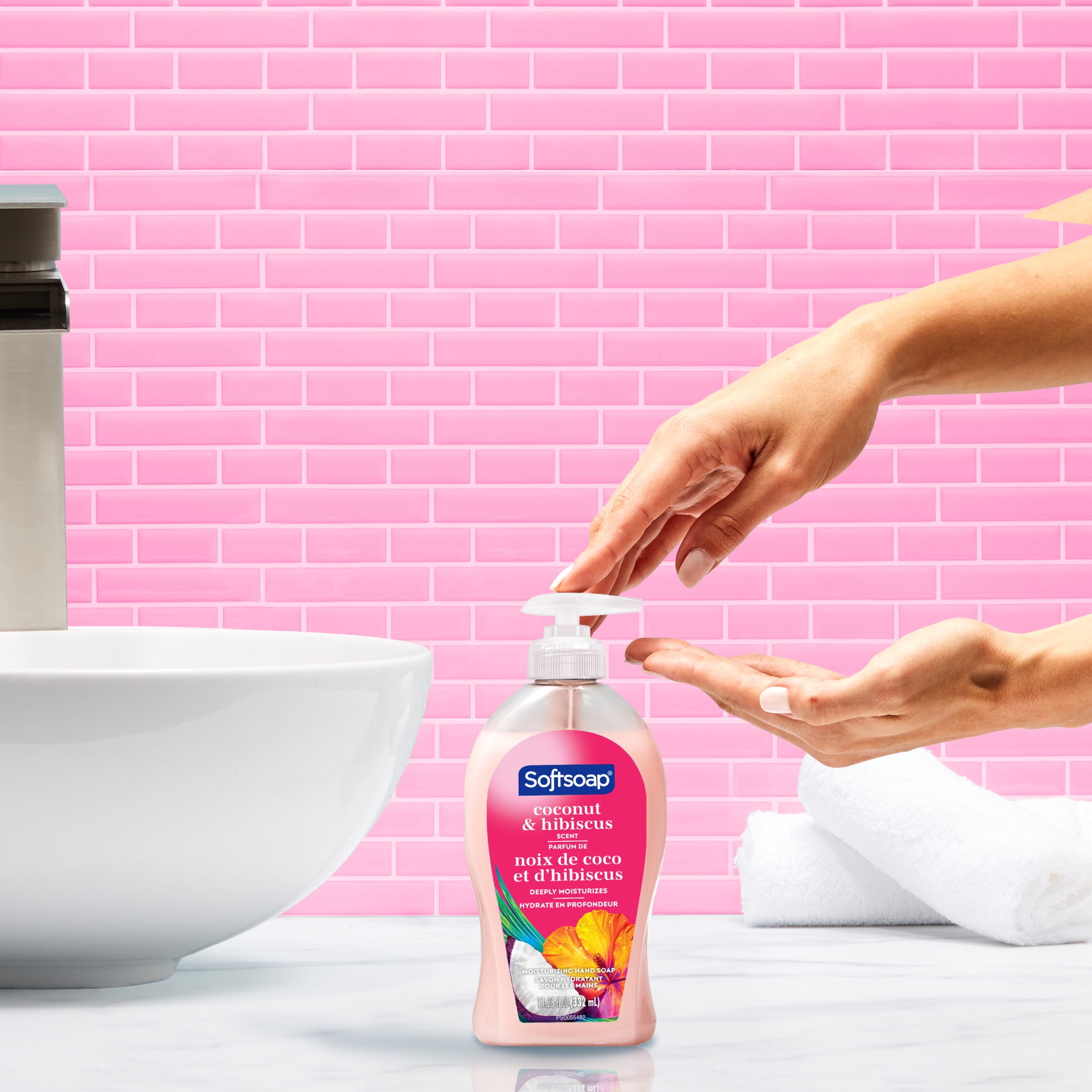 (6 pack) Softsoap Moisturizing Liquid Hand Soap, Coconut and Hibiscus, 11.25 Fluid Ounce Bottle
