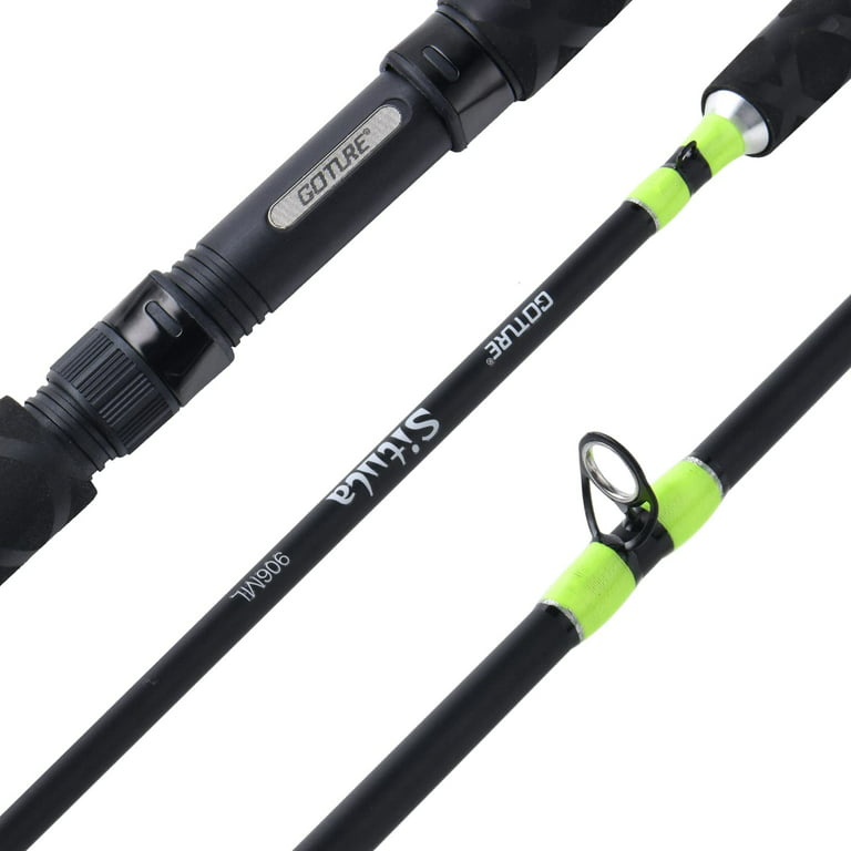 Goture Fishing Rod/ Trout Rods/ Crappie Rods/ Ultra Light Spinning Fishing  Rod with Comfortable EVA Grip for Freshwater Crappie Trout 10ft/12ft