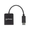 thumbnail image 2 of Manhattan DisplayPort 1.2 to 2-Port DisplayPort 1.2 Splitter Hub with MST, 4K@30Hz, USB-A Powered, Video Wall Function, Black, Three Year Warranty, Blister - Video/audio splitter - 2 x DisplayPort, 2 of 5