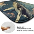 thumbnail image 6 of Whale 1149 Non-Slip Memory Foam Bath Rug: Absorbent, Quick-Dry, Machine Washable, Soft & Comfortable - M, 6 of 7