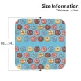 thumbnail image 2 of Kdxio Cute Donut Funny Coasters,4 Pcs Leather Coasters,Housewarming Gifts,Protect Furniture from Water Marks Scratch and Damage, 2 of 8