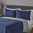 thumbnail image 4 of Mainstays Navy Patchwork 2Pk Standard Shams, 4 of 5