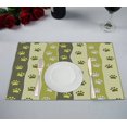 thumbnail image 1 of EREHome Set de 2 Sets de Table Motif Rayé Patte de Chat Ou Chien 12x18 Pouces, 1 of 2