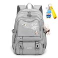 thumbnail image 1 of Mochilas escolares grandes para niñas, bolsa para libros de escuela primaria, mochila escolar impermeable para niños Fivean  unisex, 1 of 2
