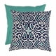 Pillow Perfect 475141 Coussin de Sol en Damas de 23 Po - Bleu-Blanc – image 1 sur 1