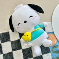thumbnail image 2 of Sanrio Pochacco-almohada de peluche Kawaii para niñas, muñeco de peluche de 25cm/35cm, Serie de juguetes, cachorro, perro, muñeco enchufado, decoración de habitación, regalo de cumpleaños y vacaciones, 2 of 4