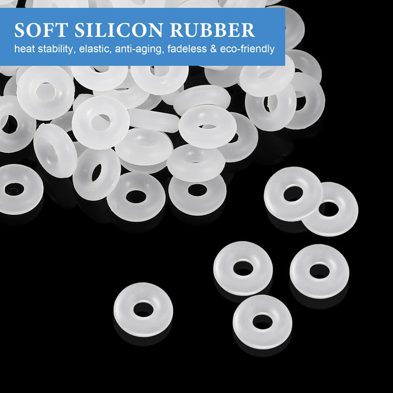 White Silicone Clip Charms Safety Stopper Silicone Spacer - Temu