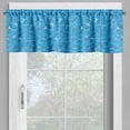 thumbnail image 2 of Ambesonne Aqua Valance Pack of 2, Vivid Water Surface Waves, 54"X12", Blue Aqua White, 2 of 5