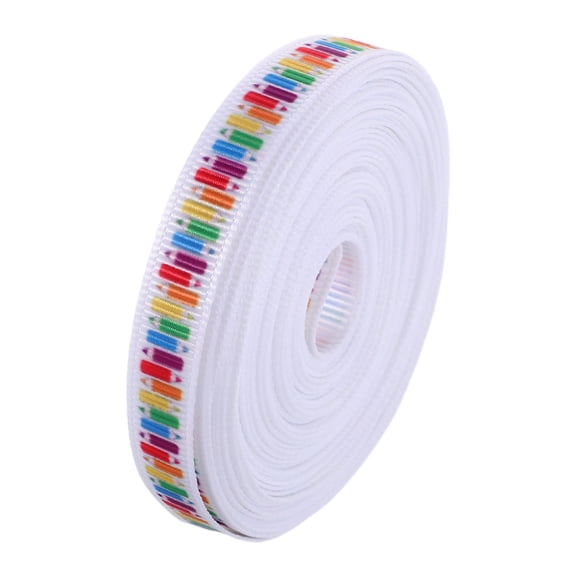 RENACLIPY Multi- to School Pencil Ribbon Roll, Polyester Wired Edge Ribbon for Crafts, Decorations, and Projects