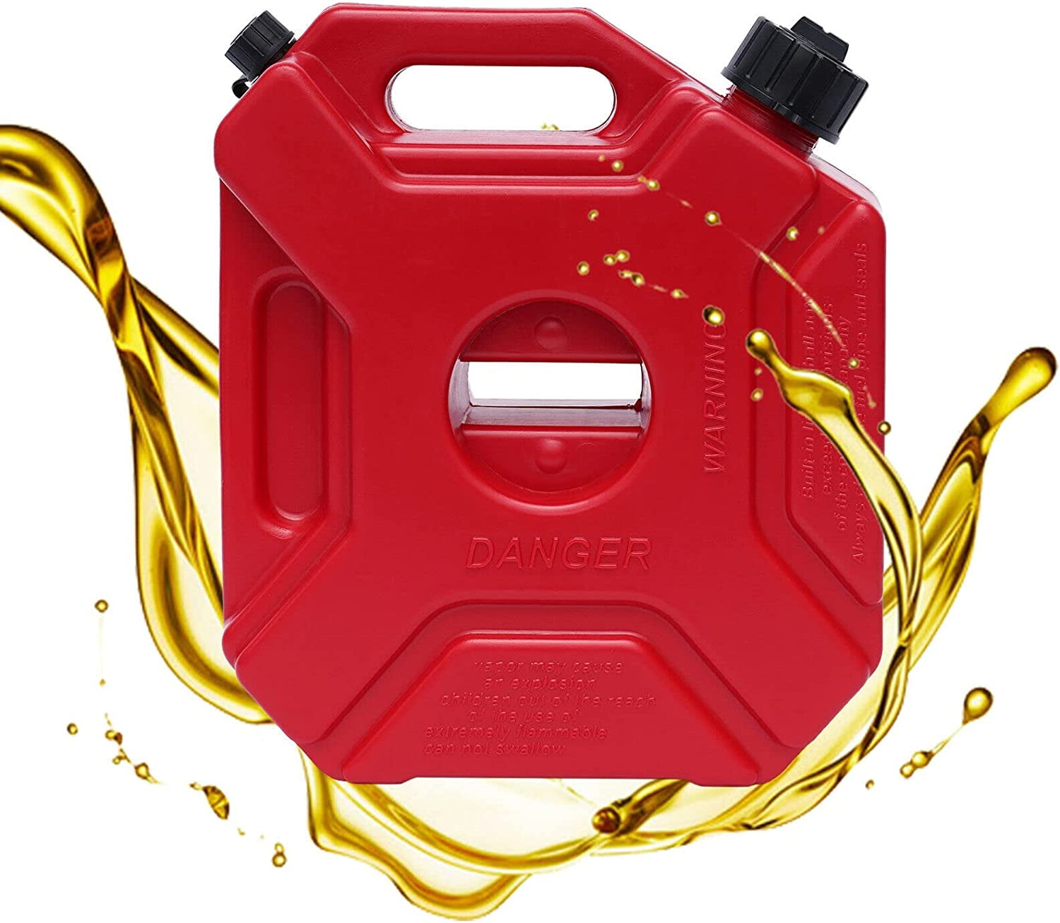 TFCFL 5L Petrol Storage Tank Gas Fuel Tank RED Storage Can Container