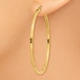 thumbnail image 3 of 14K Yellow Gold Earring Hoop Women'S 50 mm 2Mm Square Tube Earrings, 3 of 4