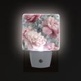 thumbnail image 3 of Pink Large Flowers with Gray Flowers LED Night Light Sensor Lamp Plug-in Adjustable Brightness 2 Pack, 3 of 7