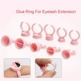thumbnail image 3 of 100Pcs Disposable Eyelash Extension Glue Rings Cups, Eyelash Extension Glue Holder glue container Tattoo Pigment Nail Painting (Medium), 3 of 5