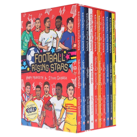Football Rising Stars Series 2: by Harry Meredith & Steve George 10 Books Set-Ages 7-9-PB
