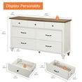 thumbnail image 5 of White Dresser with 7 Drawers for Bedroom, Wooden Chest of Drawers for Living Room, 5 of 7
