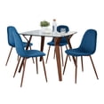 thumbnail image 2 of Folia Square Pebble Dining Set - 5 Piece, Small Dining Table Set for 4, Kitchen Table Chairs Set of 4, Kitchen & Dining Room Sets, Kitchen Table Sets, Dining Room Table Set for 4, 2 of 5
