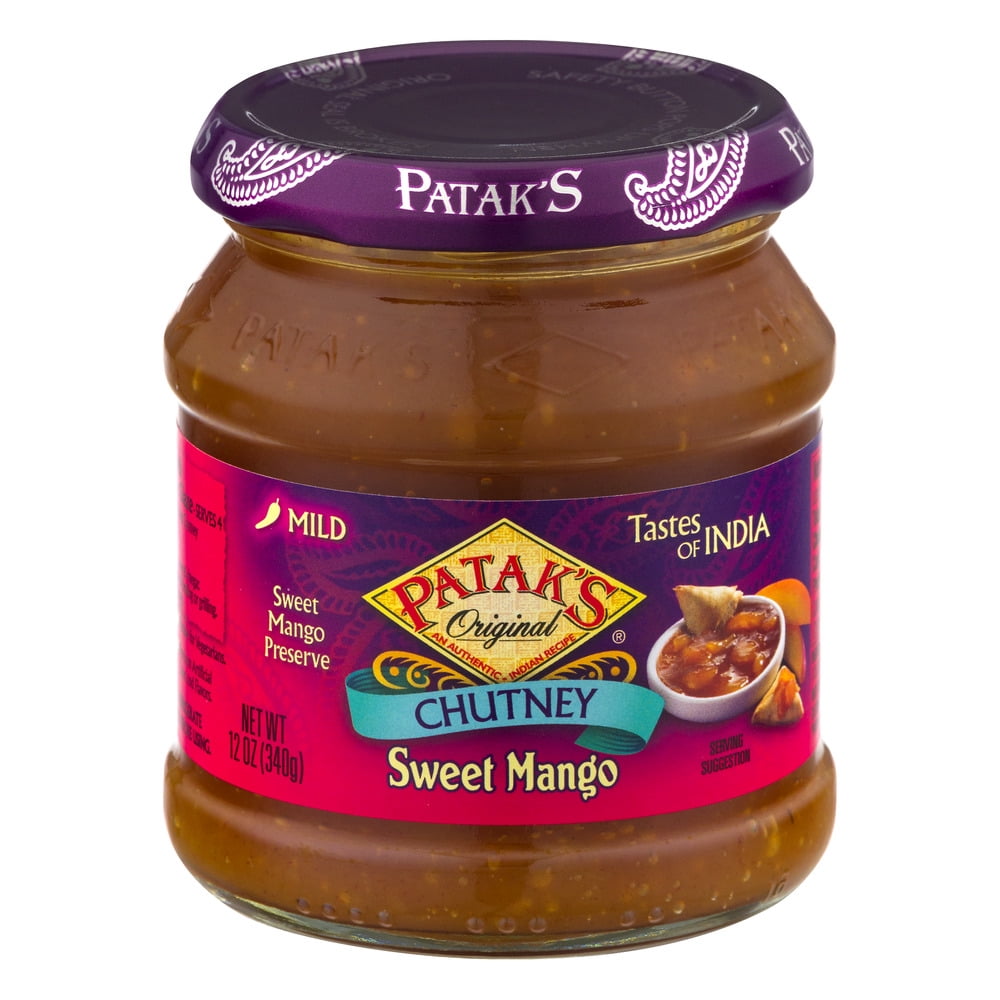 Patakās Sweet Mango Chutney, 12 oz by Ach Food Companies
