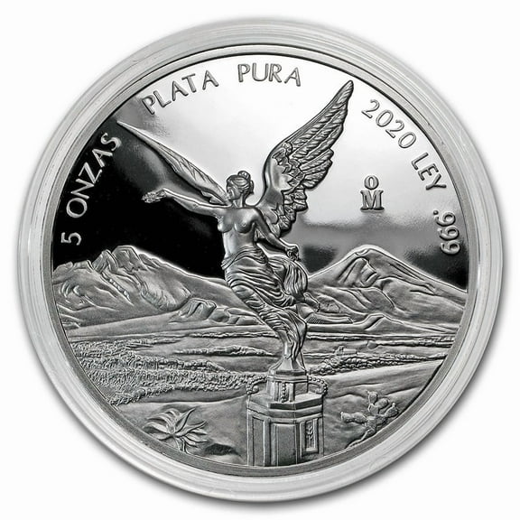 2023 Mexico Libertad - Proof Finish - 5 oz Silver Coin - In Mint Capsule