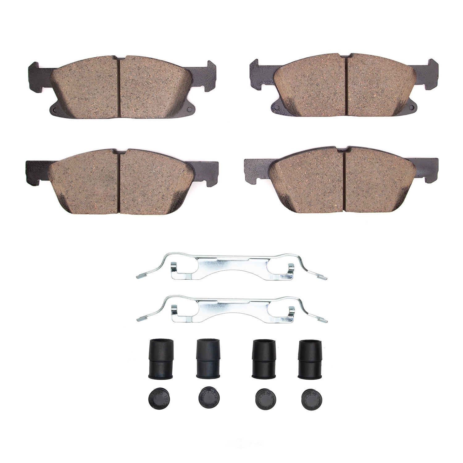 Dynamic Friction Company 1552-2180-01 DFC 5000 Advanced Brake Pads - Low Metallic and Hardware Kit